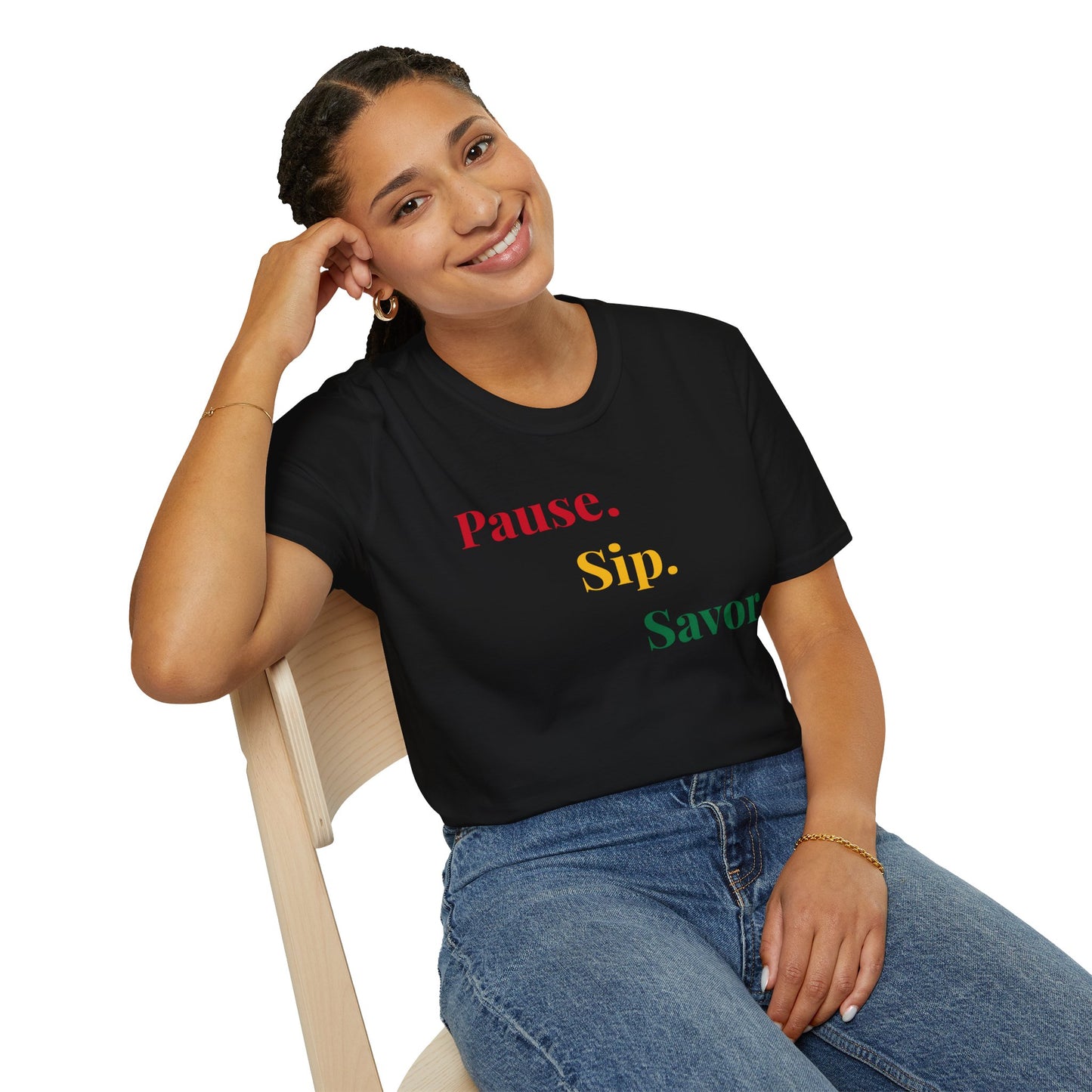 Juneteenth T-Shirt – Pause, Sip, Savor | Me Time Coffee Tee