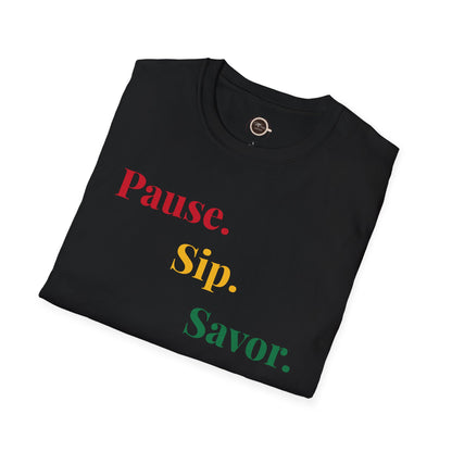 Juneteenth T-Shirt – Pause, Sip, Savor | Me Time Coffee Tee